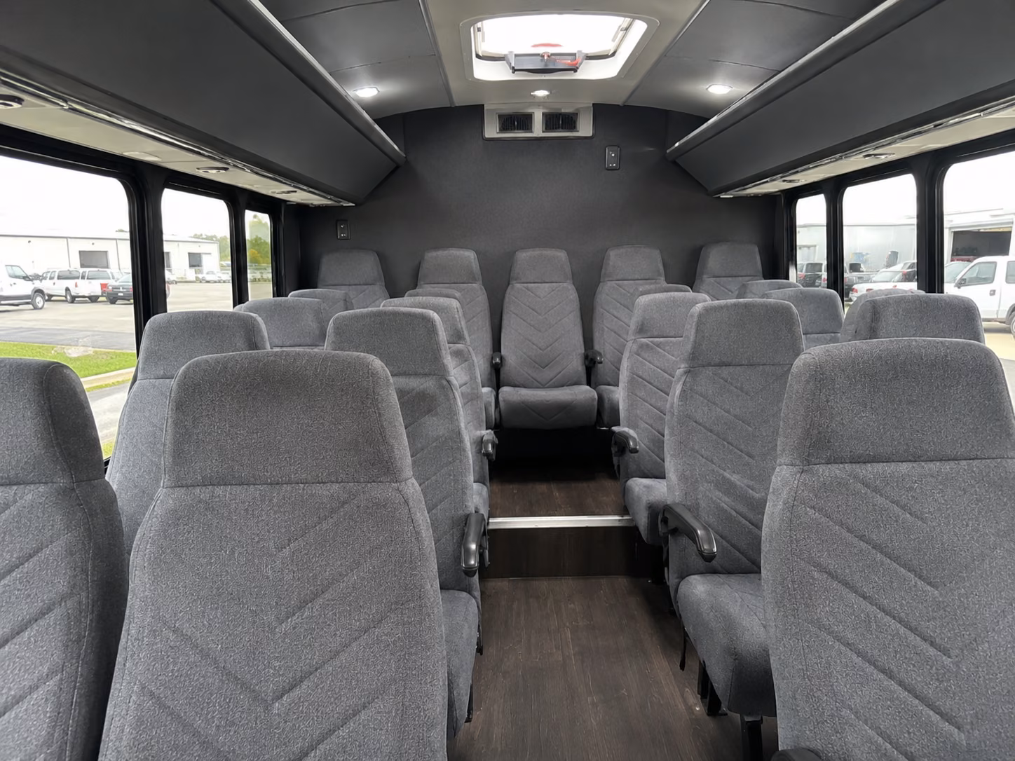 cedar park 15 passenger minibus interior