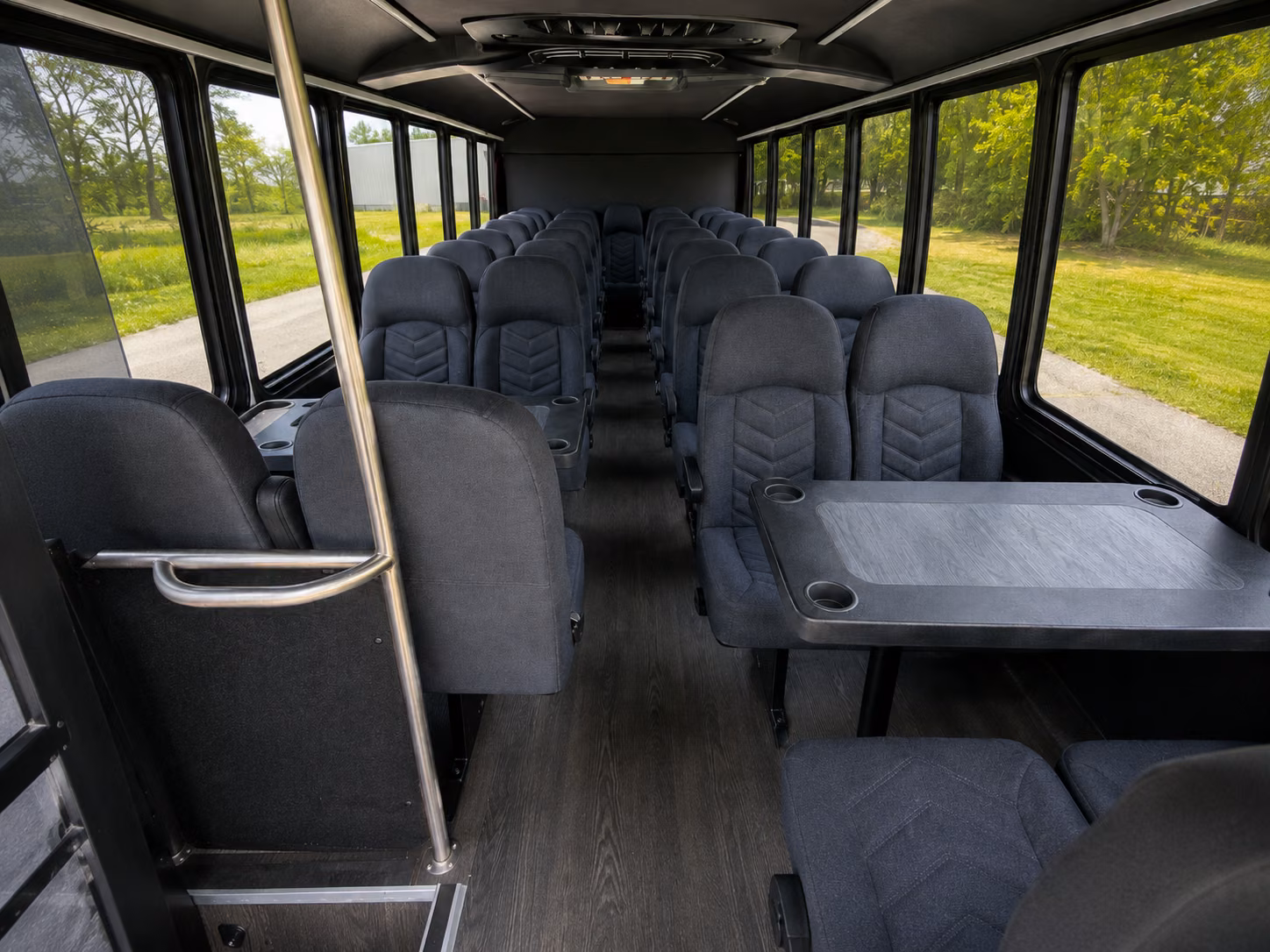 cedar park 18 passenger minibus inside
