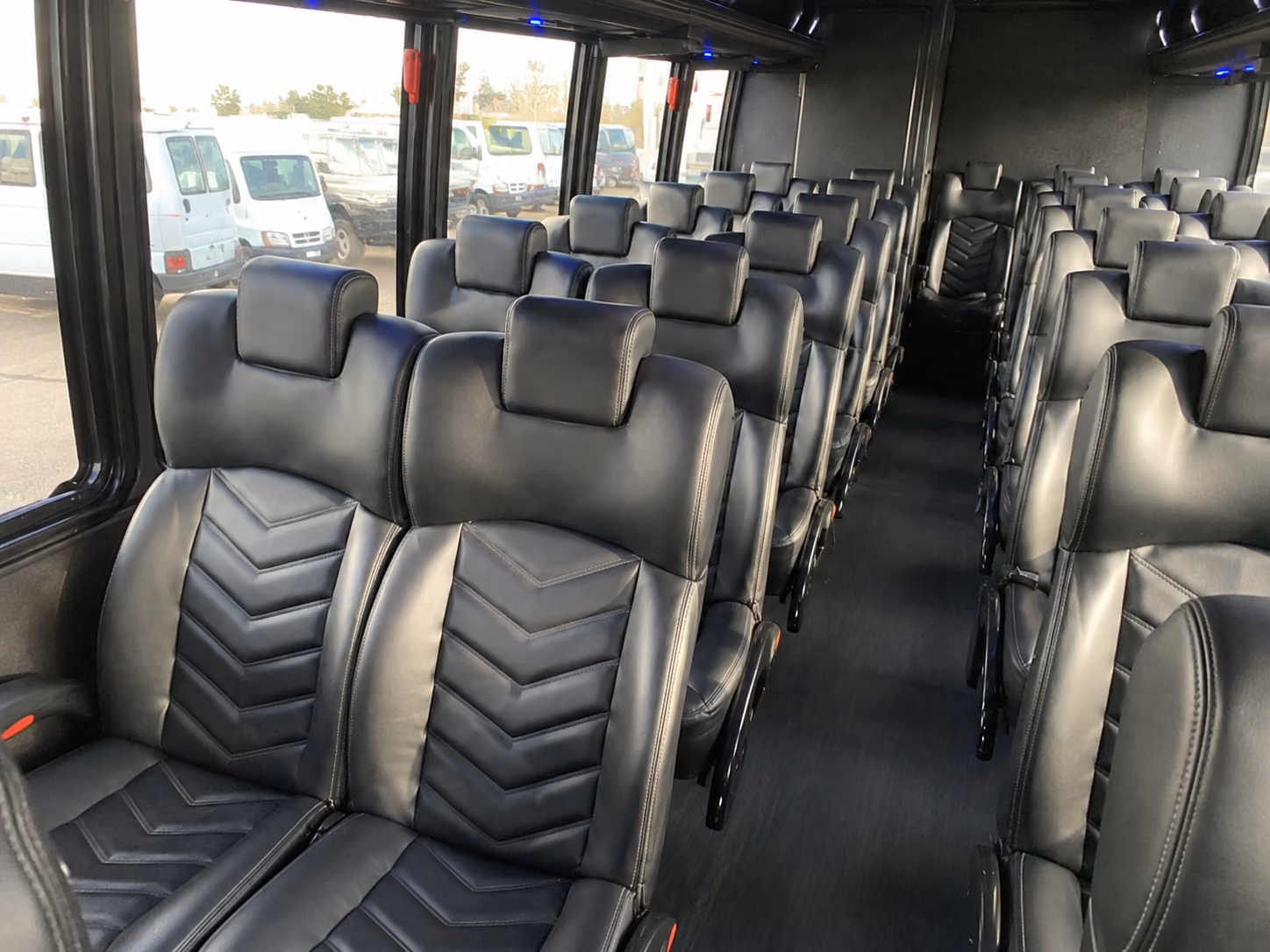 cedar park 20 passenger minibus inside