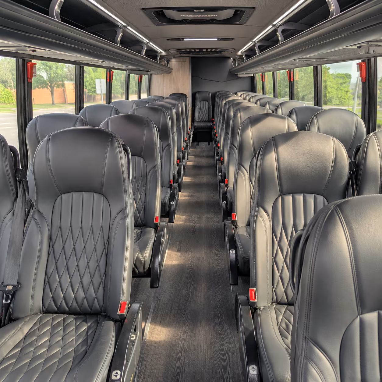 cedar park 25 passenger minibus interior