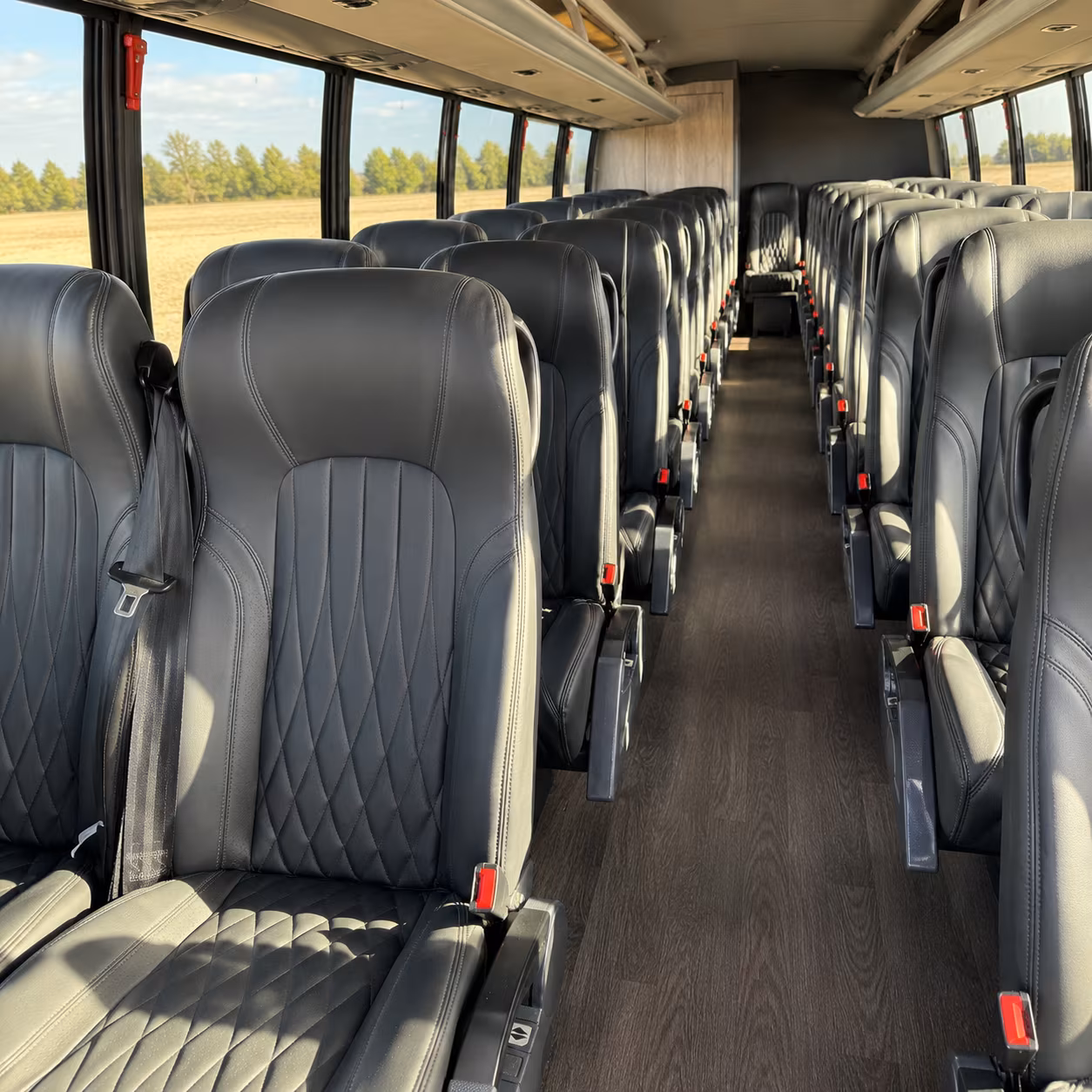 cedar park 35 passenger minibus inside