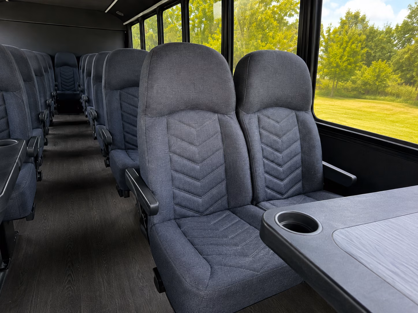 shuttle buses for cedar park wedding guests between hotels and venues